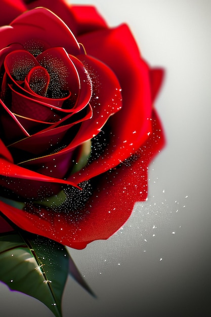 Red rose HD wallpaper background illustration cartoon animation design material