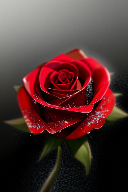 Red rose hd wallpaper background illustration cartoon animation design material