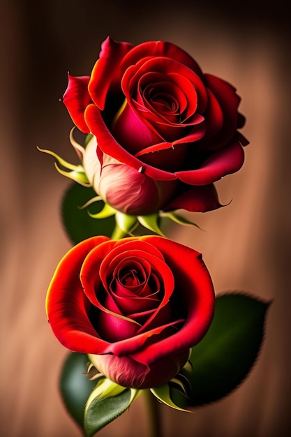 A red rose is the symbol of love.