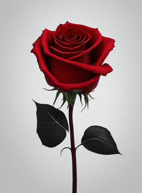 красная роза изолирована