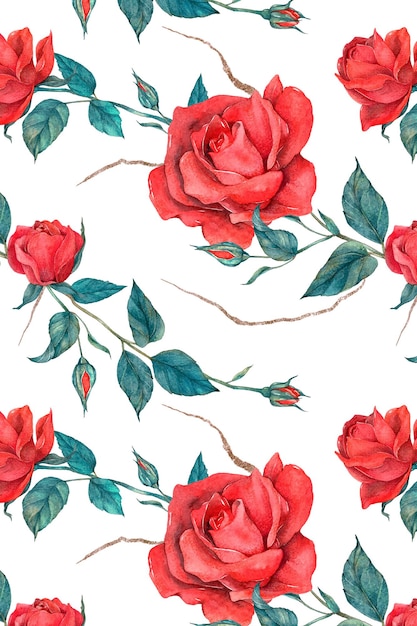 red rose pattern png transparent background