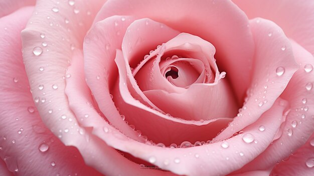 red rose with water drops macro shot