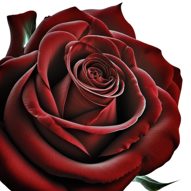 A red rose with the word rose on it