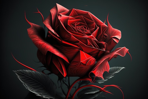 red rose