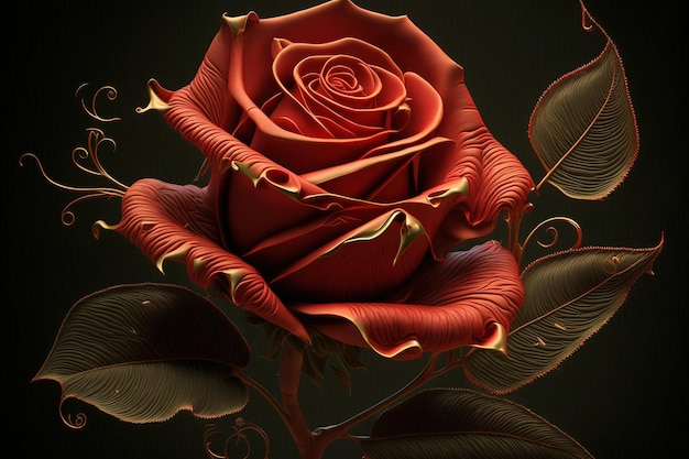 Photo red rose