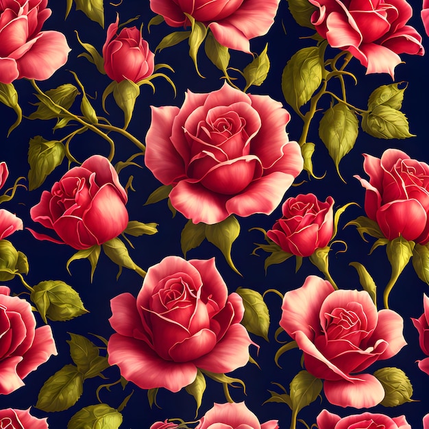 Red roses background