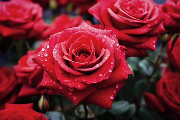 Red Roses Background