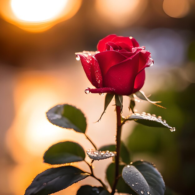 Red roses in photography