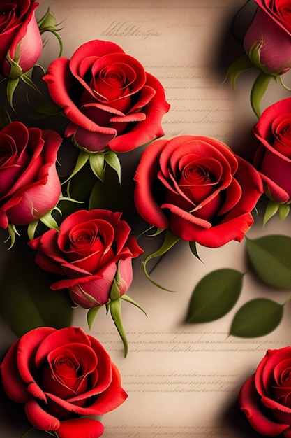 A red roses wallpaper with the word love on it