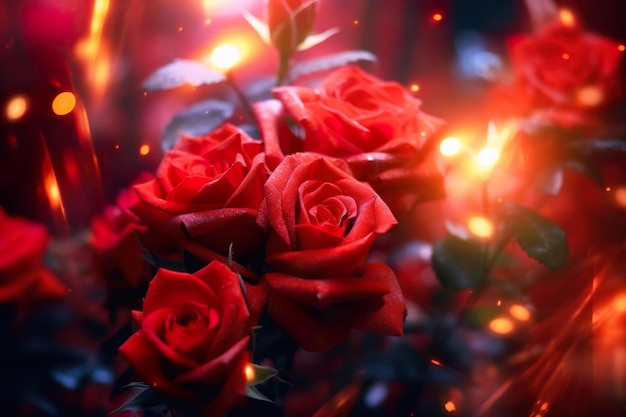 Red roses wallpapers for desktop and mobiles.