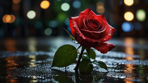 red roses with water drops on them