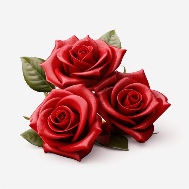 red roses with white background high quality ultra