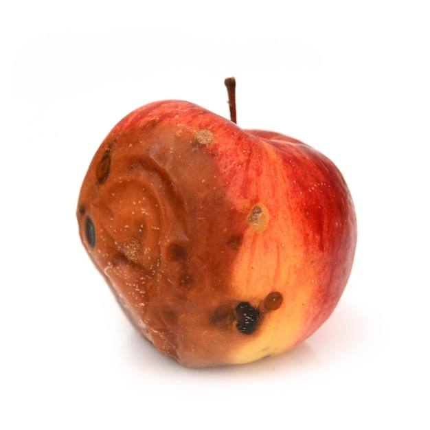 Red rotten apple natural texture