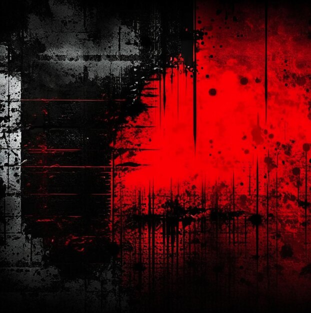 Red rough grunge wall textured background