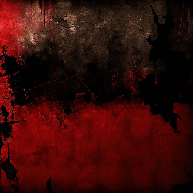 Red rusty background with black