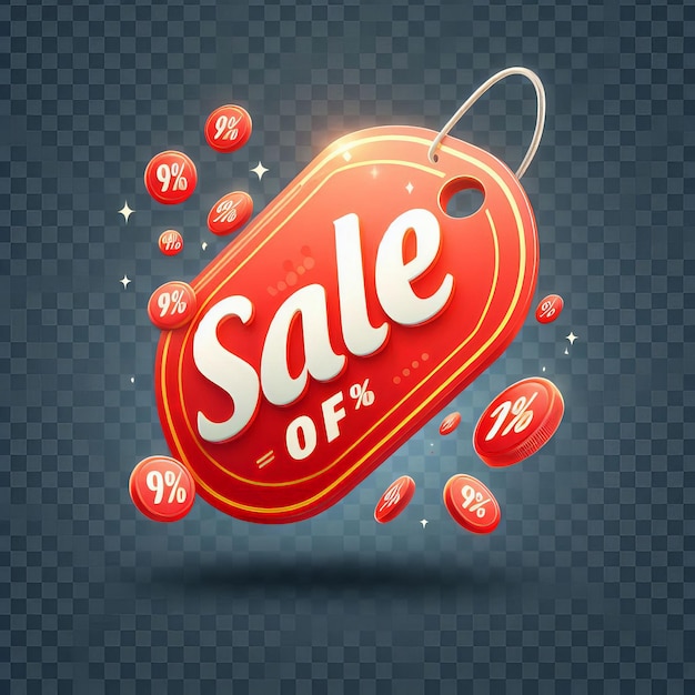a red sale sign that says sale on it