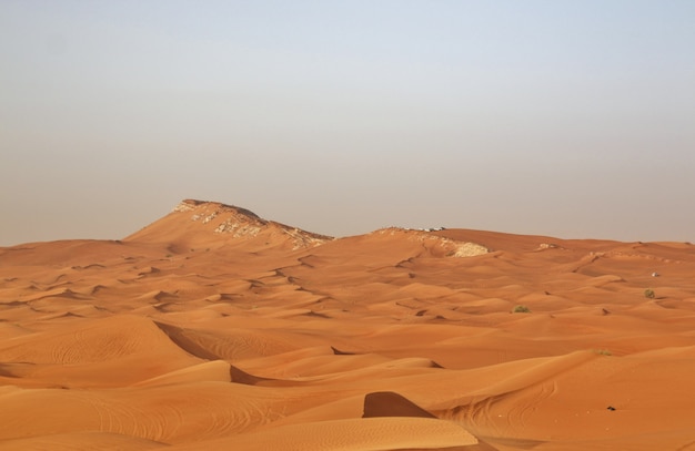 Red sand of desert near Dubai