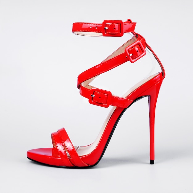 Red sandals for women