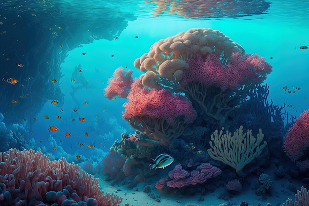 The red seas coral reefs