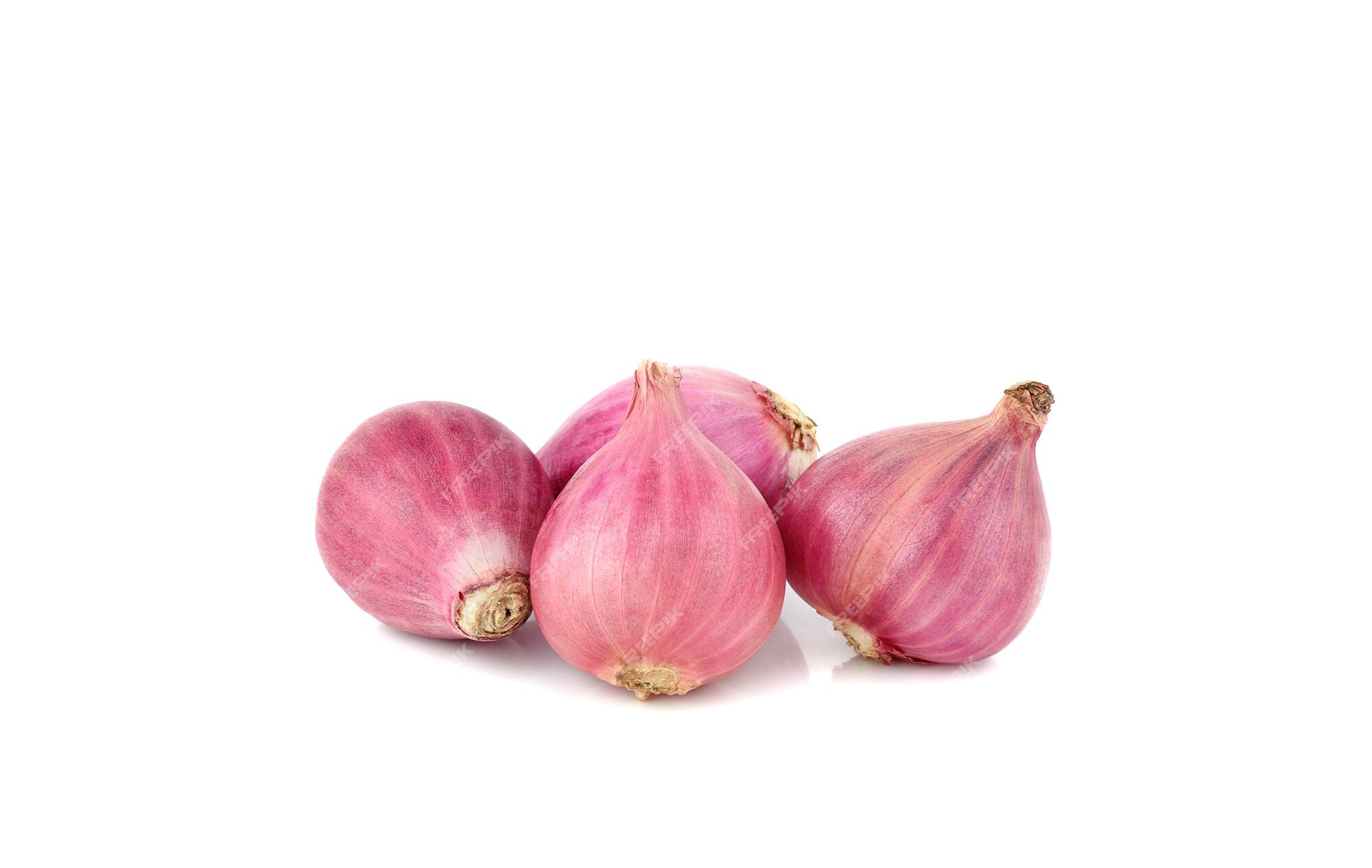 Premium Photo  Red shallots isolated on white background