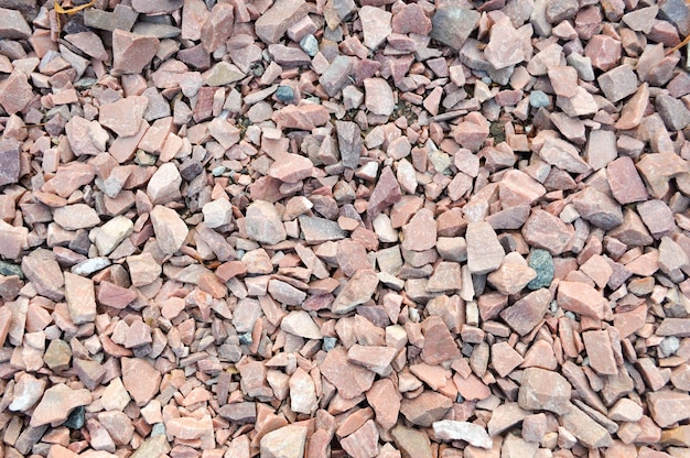 Red sharp stones granite The background