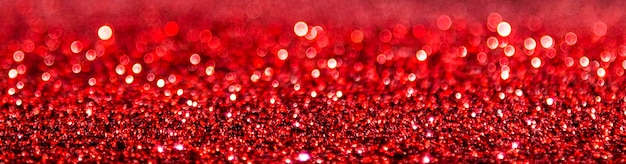 Red shimmering glitter