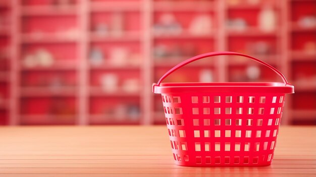 Red Shopping Basket