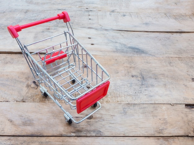 Red shopping cart 