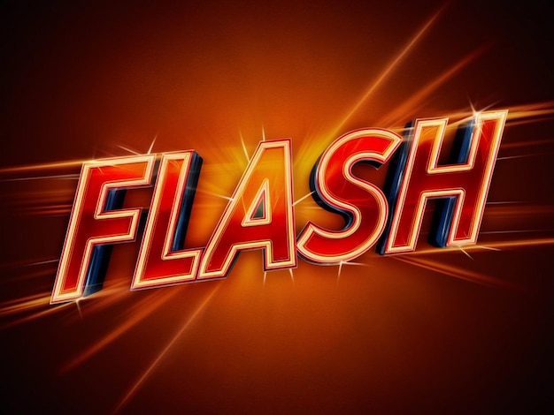 a red sign that says flash on it