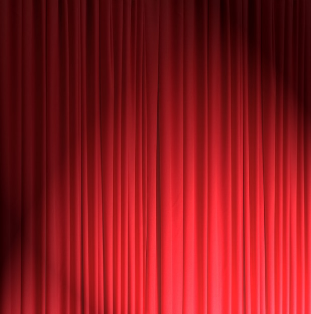 赤い絹のカーテンの背景