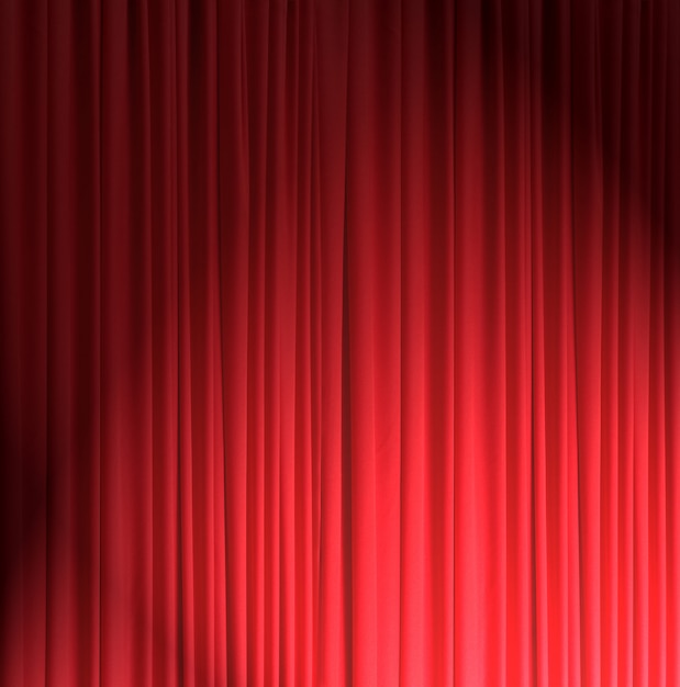 Red silk curtain background