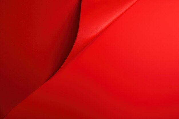 照片的红色丝绸织物弯曲的边缘。