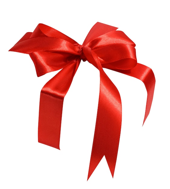 red silk ribbon tied around the box frame and blank for design