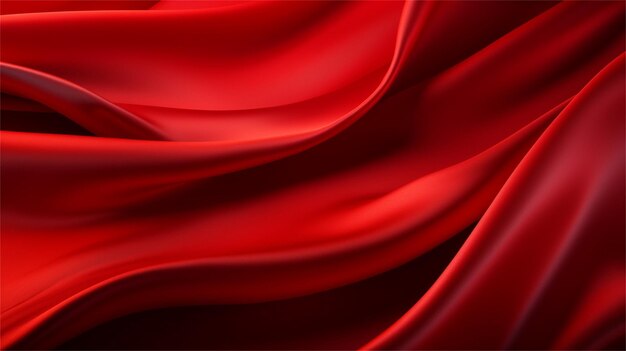 Red silk or satin luxury cloth texture can use as abstract background Luxurious background design