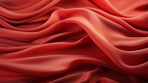 Red silk or satin luxury cloth texture can use as abstract background luxurious background design
