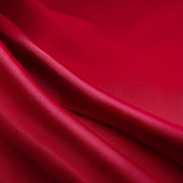 赤いシルクやサチン 豪華な織物の質感 抽象的な背景