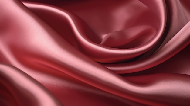 Photo red silk in a white background