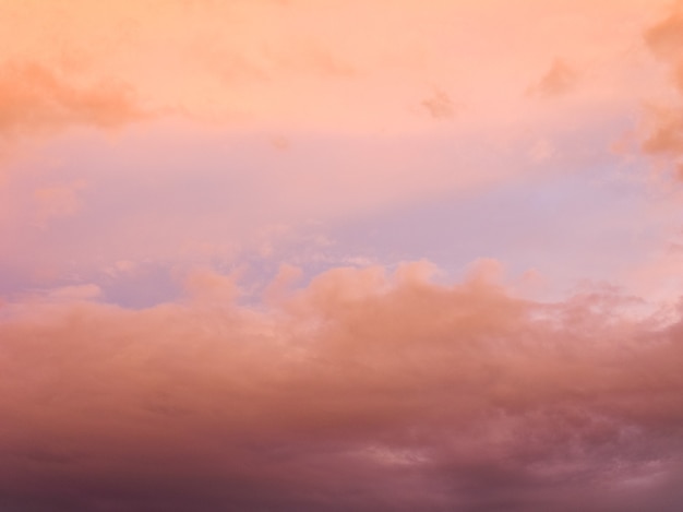 日没時の赤い空