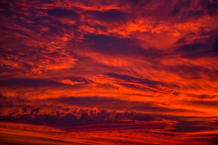 Photo red sky