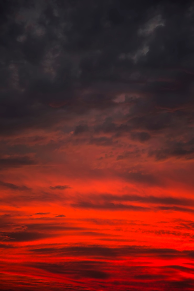 Photo red sky