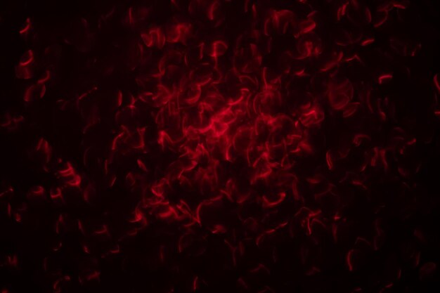 Red smoke abstract on black background, fire design