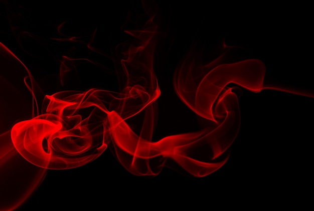 Premium Photo | Red smoke abstract on black background, fire design ...