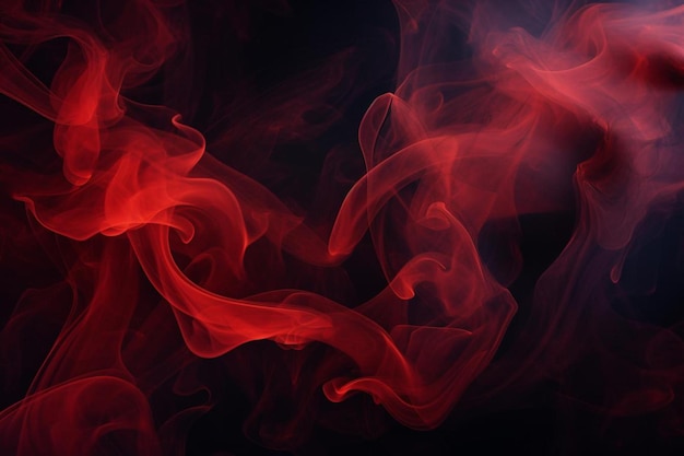 red smoke in a dark background with a red and black background