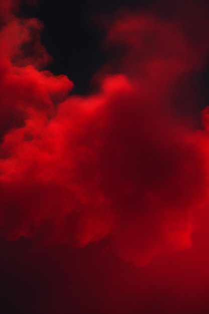 red smoke silhouette background