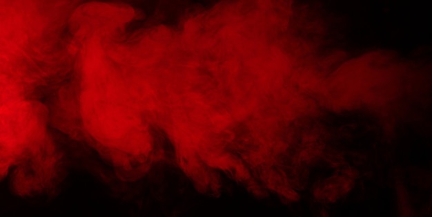 Red smoke texture on black background