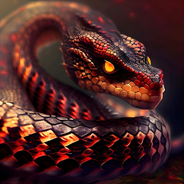 Red snake