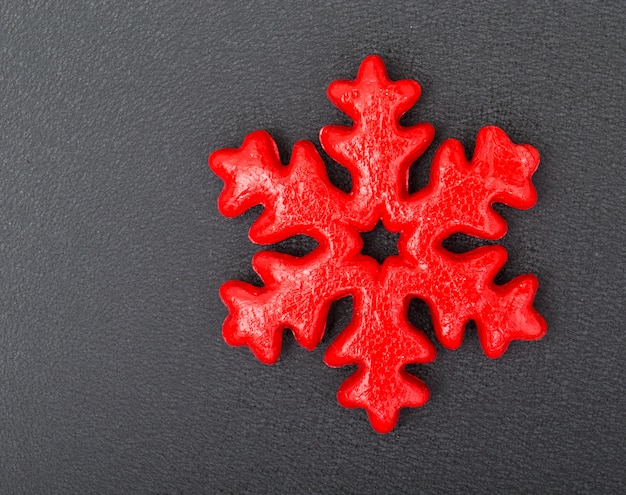 Red snowflake cookie