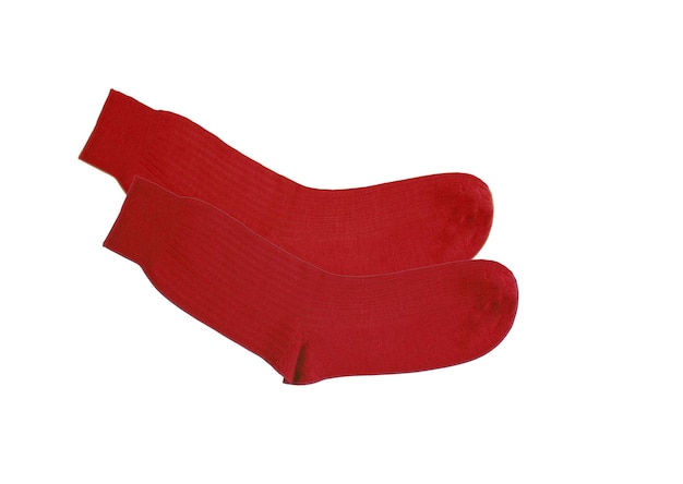 Photo red socks isolated