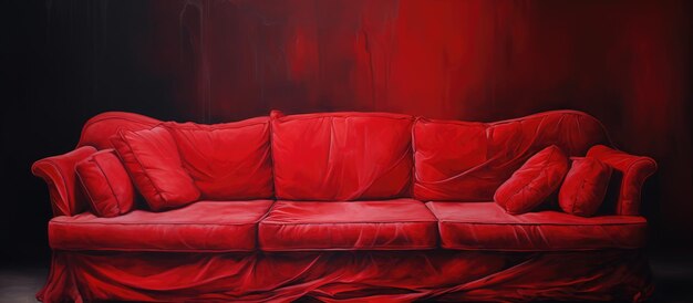 Red sofa