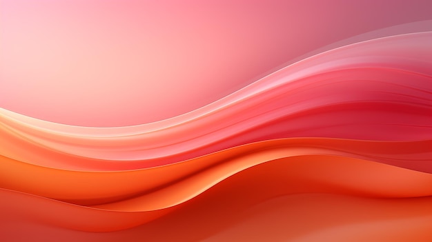 Photo red soft wave light line illustration 3d background